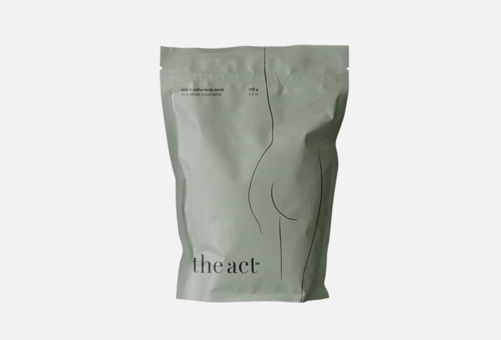 кофейный скраб The Act coffee & mint body scrub 