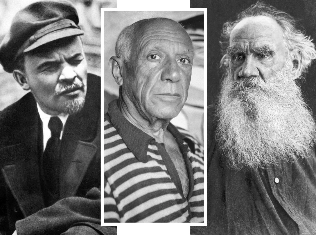 Владимир Ленин, Пабло Пикассо, Лев Толстой | marieclaire.ru
