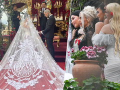 Ким в образе сицилийской вдовы, алтарь Dolce&Gabbana и религиозный скандал: как семейство Кардашьян отгуляло роскошную свадьбу, не заплатив ни доллара