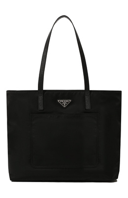 Женский черный сумка-тоут re-nylon PRADA 