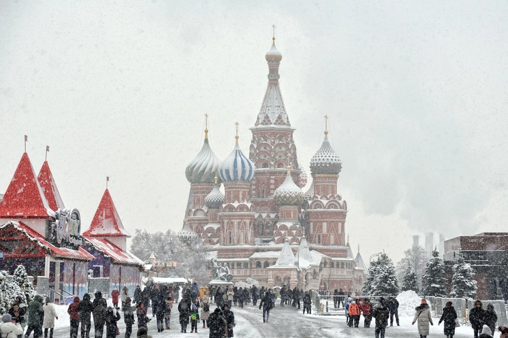 Снегопад в Москве