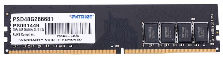 Оперативная память Patriot Memory SL 8 ГБ DDR4 2666 МГц CL19 (PSD48G266681)