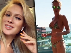 Олеся Судзиловская в мини-бикини показала упражнения, с помощью которых в свои 45 сохраняет фигуру юной девушки