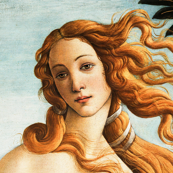 Фрагмент картины «Рождение Венеры» Сандро Ботичелли