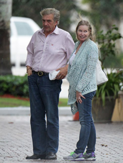 Лиза Ниеми и Альберт ДеПриско в апреле в Майами