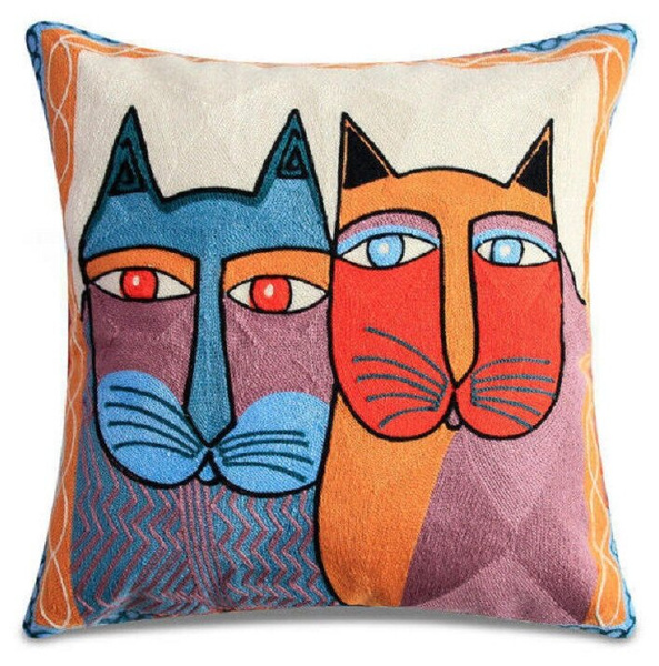 Подушка декоративная «Коты Пикассо»