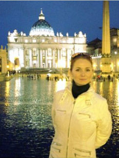 Лена Катина в восторге от Рима