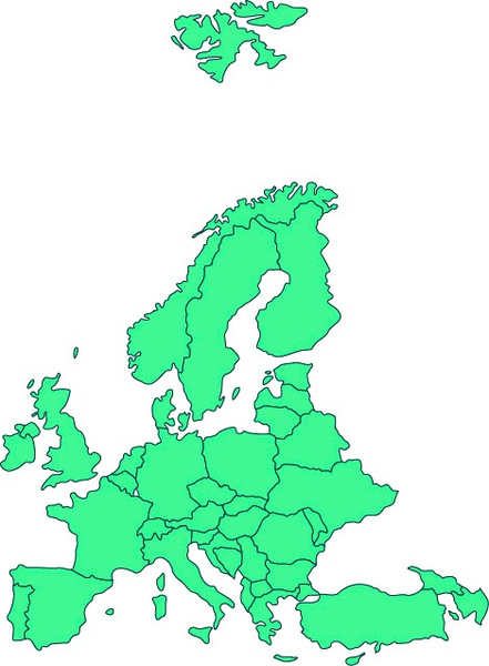 Новая карта России и карта Европы: сравниваем