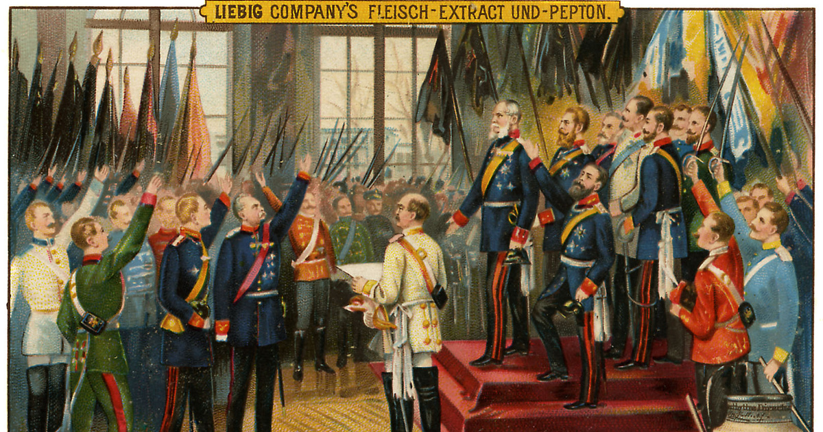 Бисмарк провозглашение германской империи. Германская Империя 1871. Провозглашение Германии империей. Версаль 1871.