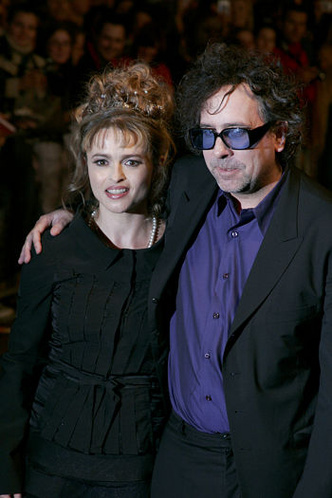 Хелена Бонэм-Картер (Helena Bonham Carter) с мужем Тимом Бертоном (Tim Burton)