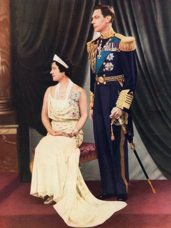 Георг VI и королева Елизавета (иллюстрация из коронационного номера журнала Sketch, опубликованного в 1937 году)