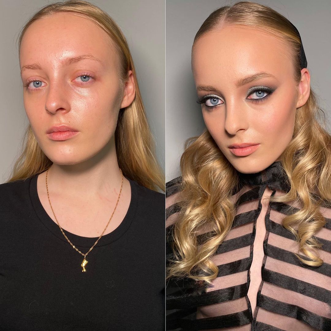 Как макияж меняет лицо девушки фото до и после