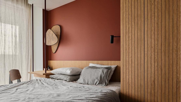 Терракотовый цвет в спальне: примеры из реальных интерьеров