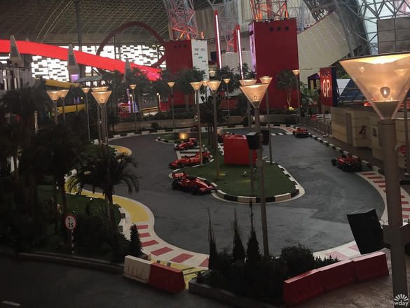 Детская трасса в парке Ferrari World Abu Dhabi