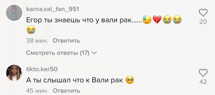 Ого! Егор Шип защитил Валю Карнавал от клеветы в TikTok