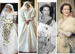 От свадебных платьев до роскошных мехов: какие образы Виндзоров повторили в сериале «Корона»