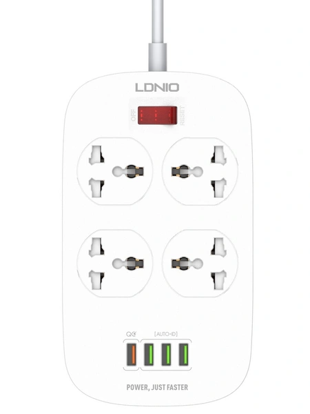 Сетевой фильтр LDNIO SC4407, 4 розетки