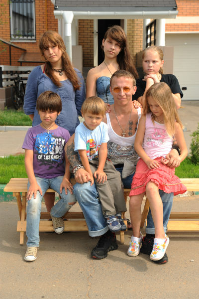 Иван Охлобыстин с детьми