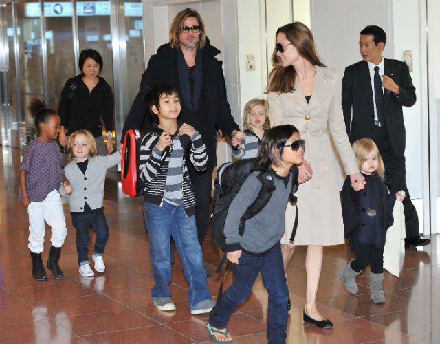 Брэд Питт, Анджелина Джоли и их шестеро детей