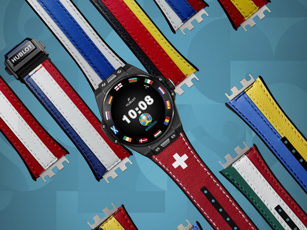 Фото №1 - Спортивный настрой: как выглядят новые смарт-часы Hublot в честь Euro 2020