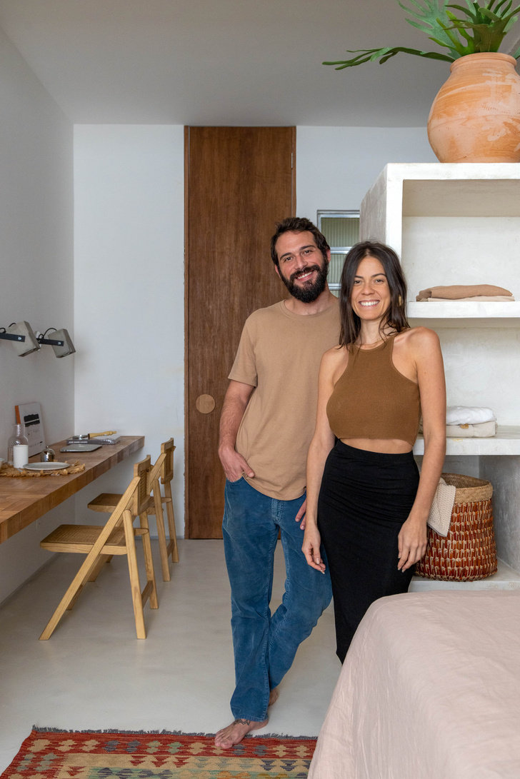 Маленькая квартира 27 м² в Рио-де-Жанейро, вдохновленная Санторини