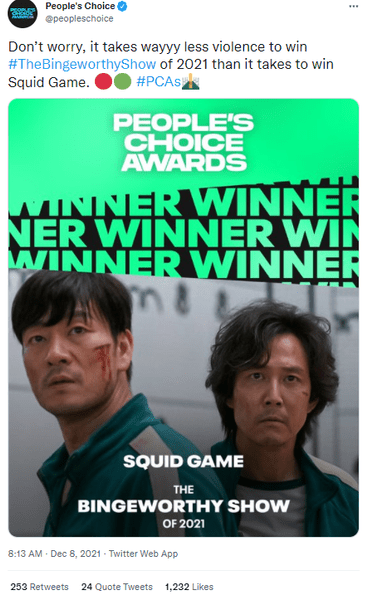 Как BTS и «Игра в кальмара» взяли штурмом премию People Choice Awards 2021 😎