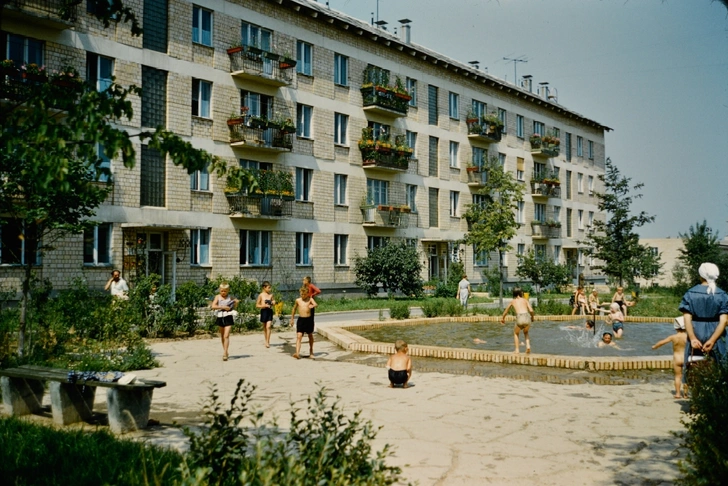 Район Новые Черемушки, Москва, 1964 г. | Источник: JOHN REPS. URBAN EXPLORER COLLECTION/CORNELL UNIVERSITY LIBRARY. CREATIVE COMMONS ATTRIBUTION 4.0 INTERNATIONAL LICENSE (CC-BY)