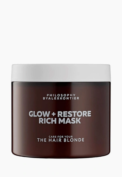 Маска для волос Philosophy by Alex Kontier Glow+Restore Rich Mask Насыщенная, для блеска и реконструкции осветленных и окрашенных волос 