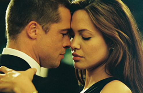 Анджелина Джоли и Брэд Питт вместе снимались в фильме "Мистер и миссис Смит" в 2005 году