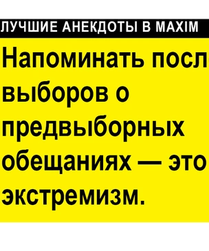 Лучшие анекдоты про выборы