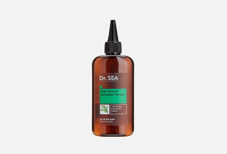 Сыворотка-активатор для роста волос с ментолом и экстрактом розмарина Dr.Sea HAIR GROWTH ACTIVATOR SERUM WITH MENTHOL & ROSEMARY EXTRACT 