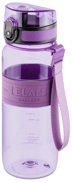 Бутылка для воды, для безалкогольных напитков Elan gallery Water Balance 650 мл пластик, силикон, тритан