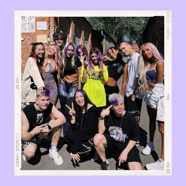 Захотелось перемен: все участники XO team перекрасились в фиолетовый 💜
