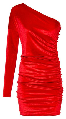 Купить похожее: красное платье на одно плечо