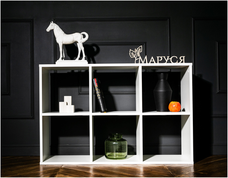 Стеллаж деревянный напольный этажерка для хранения вещей посуды, игрушек, книг, для дома и офиса, цвет белый, Сорренто
