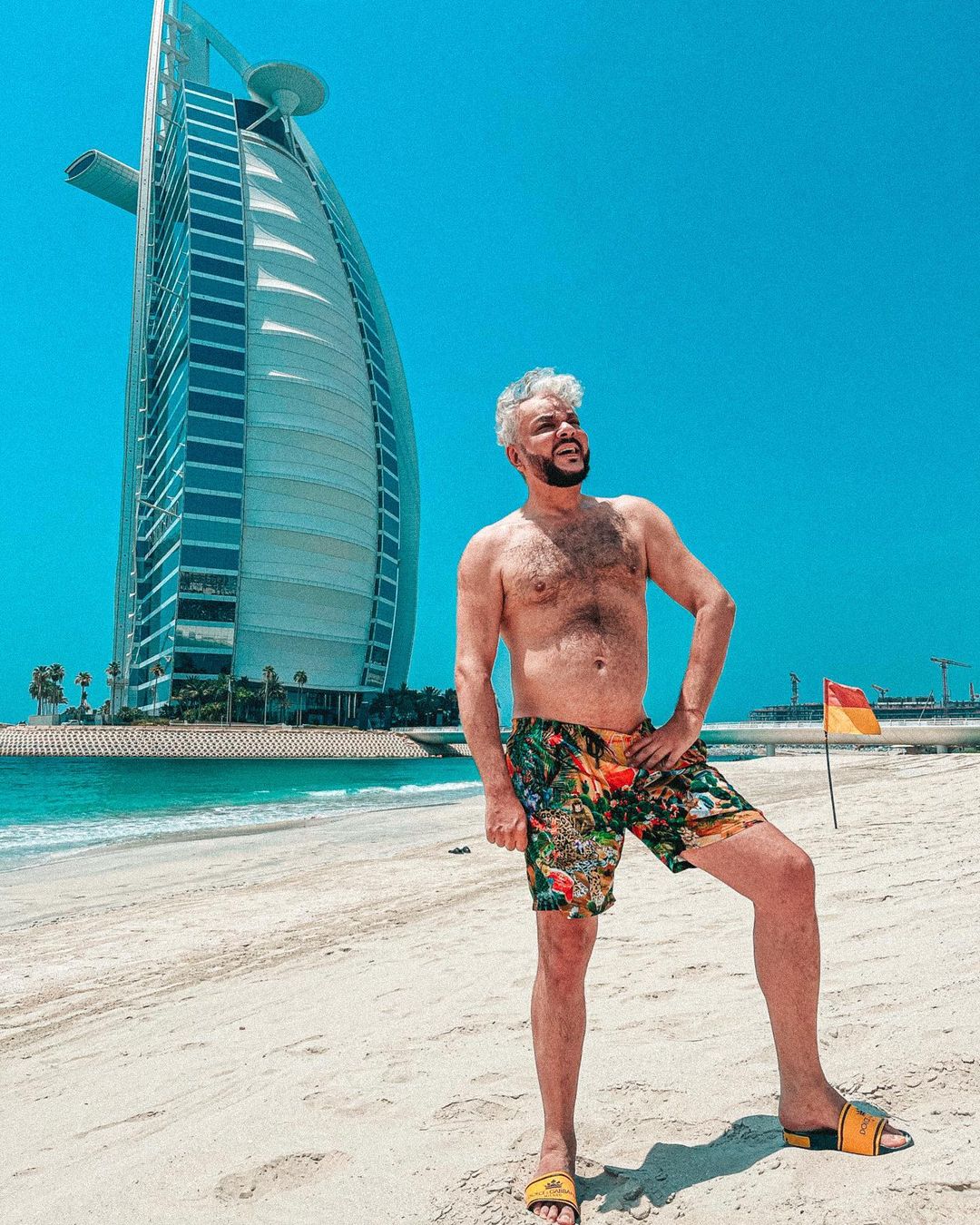 Филипп Киркоров на пляже в Дубае
