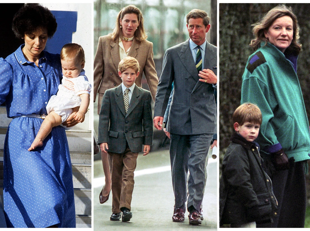 Барбара Барнс и принц Уильям; принц Чарльз, его сын принц Гарри и няня Тигги Легг-Брук; принц Гарри и Рут Уоллес. | marieclaire.ru