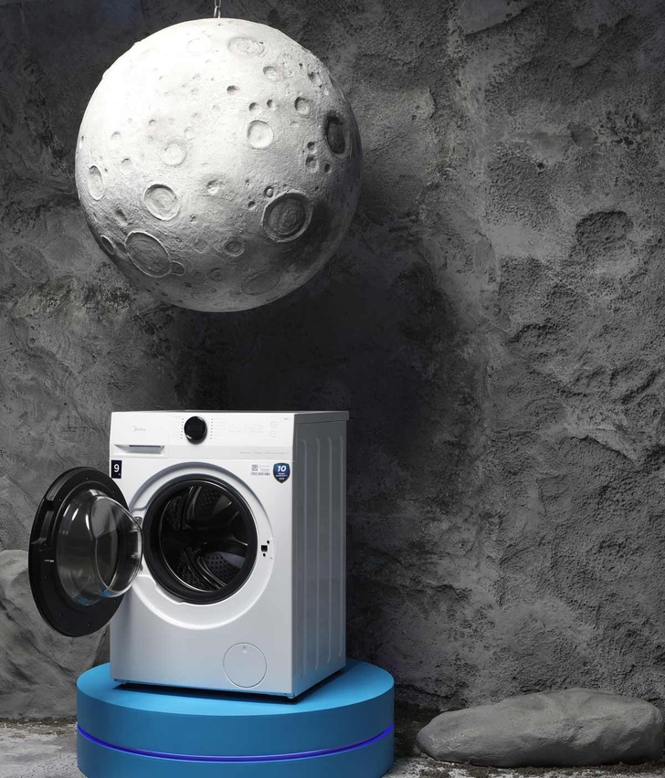 Обратная сторона LUNAR: презентация новых стиральных машин бренда Midea