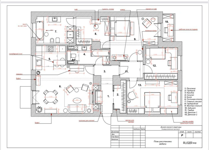 Новая жизнь старой профессорской квартиры 120 м² с окнами на МГУ