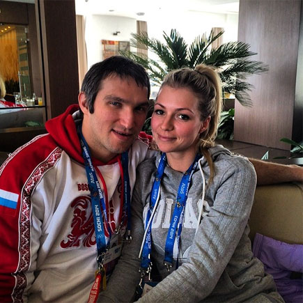 Мария Кириленко и Александр Овечкин, фото 