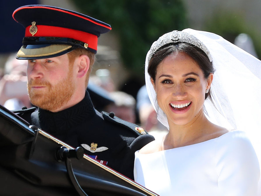 Принц Гарри и герцогиня Меган в день своей свадьбы, Виндзор, 19 мая 2018 | marieclaire.ru