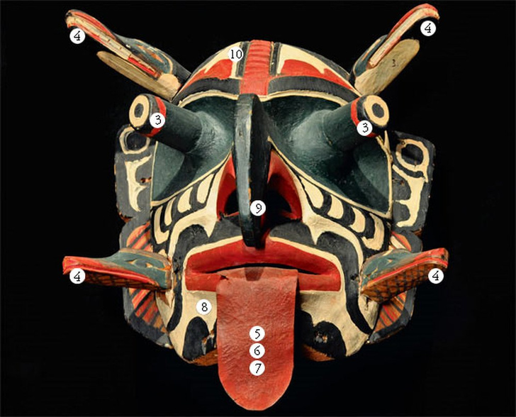Всесильная деревяшка: что означают 10 деталей маски североамериканских индейцев сэлиш
