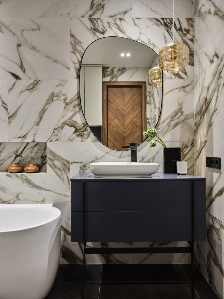 Идеи интерьера ванной комнаты в современном стиле дизайна в году