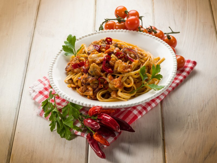 Рецепт спагетти с тунцом