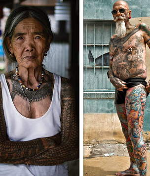 20 примеров, когда татуировки в старости смотрятся круто
