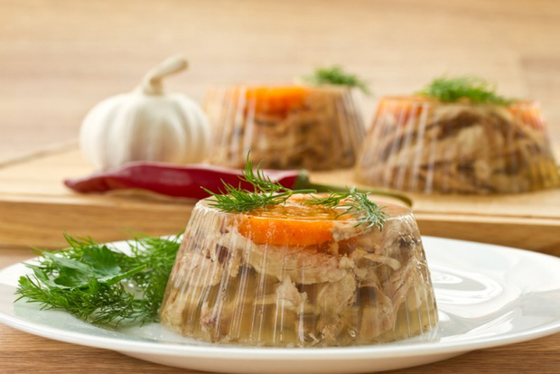 Холодец с курицей