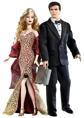 Barbie и Ken в стиле Джеймса Бонда