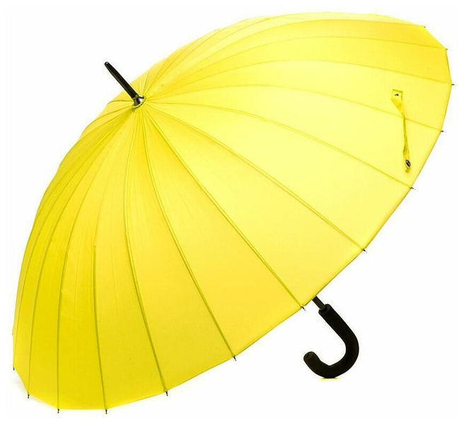 Зонт-трость солнечного цвета