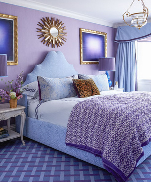 Фиолетовый цвет: 20+ идей для вашей спальни