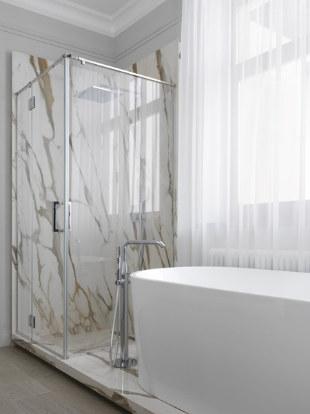 Мрамор в ванной комнате: 50+ примеров | myDecor